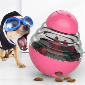 Dog Toys Food Ball Food Dispenser Training Balls Interactive Puppy Cat Slow Feed Pet Tumbler Toy Dogs Puzzle Toys Pet Supplies (Color: Pink) Dog Toys Food Ball Food Dispenser Training Balls Interactive Puppy Cat Slow Feed Pet Tumbler Toy Dogs Puzzle Toys Pet Supplies (Color: Pink)